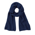 French Navy - Front - Beechfield Unisex Adult Metro Knitted Scarf