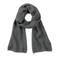 Smoke - Front - Beechfield Unisex Adult Metro Knitted Scarf