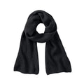 Black - Front - Beechfield Unisex Adult Metro Knitted Scarf