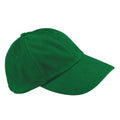 Forest Green - Front - Beechfield Unisex Adult Heavy Brushed Cotton Low Profile Cap