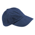 French Navy - Front - Beechfield Unisex Adult Heavy Brushed Cotton Low Profile Cap