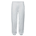 Heather Grey - Front - Fruit of the Loom Mens Premium Elasticated Cuff Jogging Bottoms