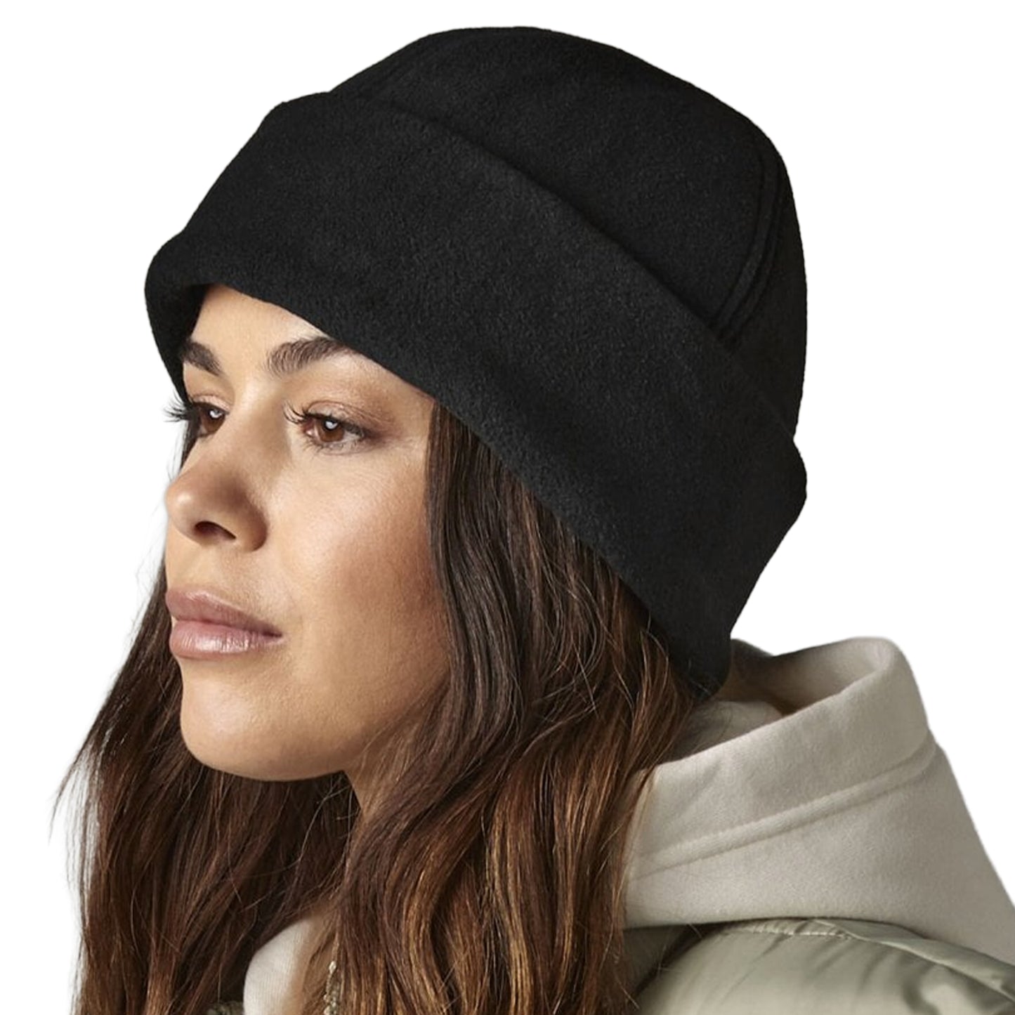 Black - Back - Beechfield Unisex Adult Summit SupaFleece Beanie