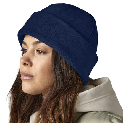 French Navy - Back - Beechfield Unisex Adult Summit SupaFleece Beanie