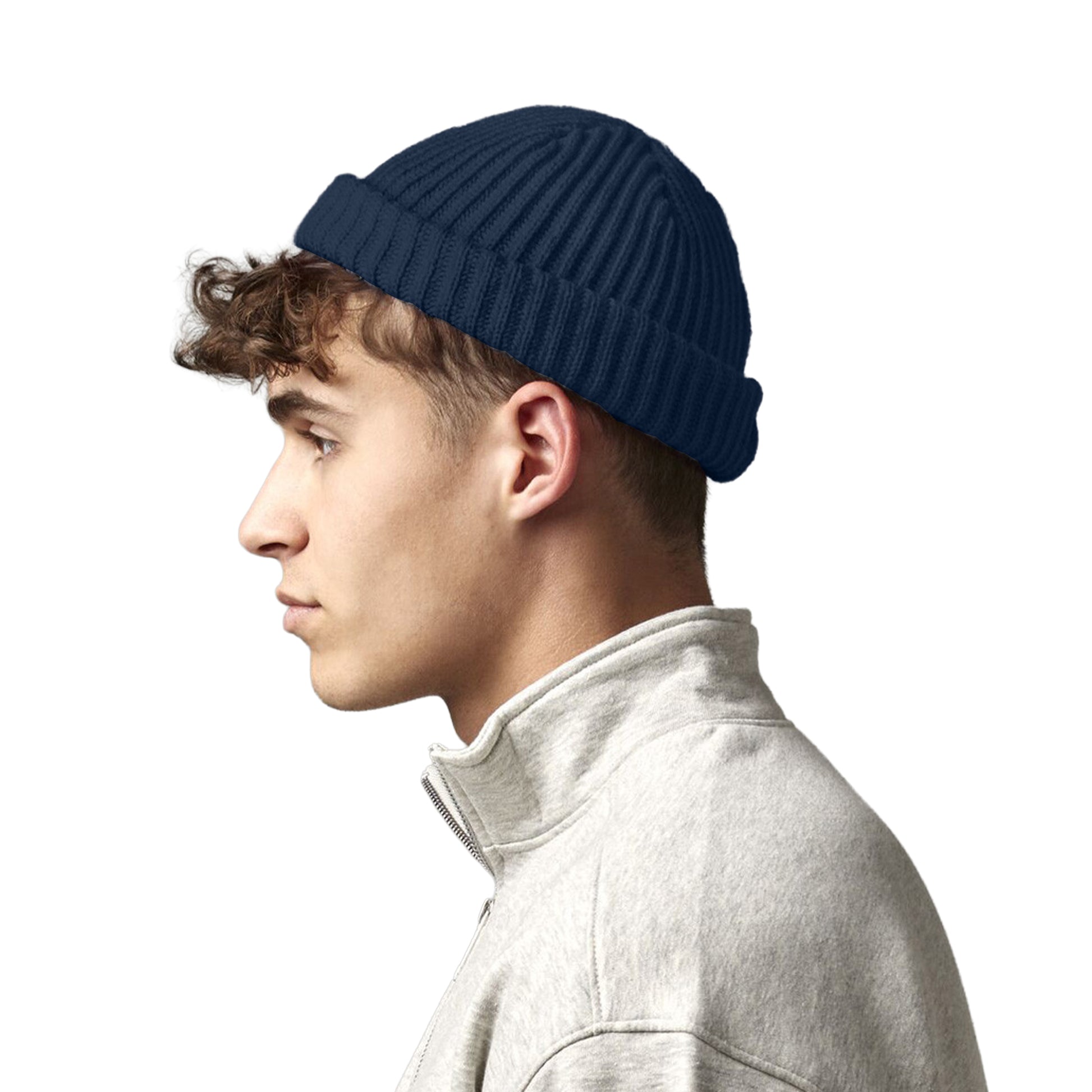 French Navy - Lifestyle - Beechfield Unisex Adult Trawler Beanie