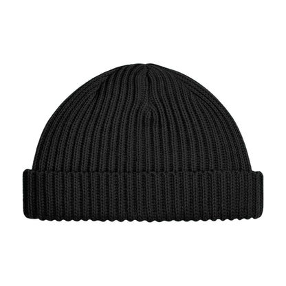 Black - Back - Beechfield Unisex Adult Trawler Beanie