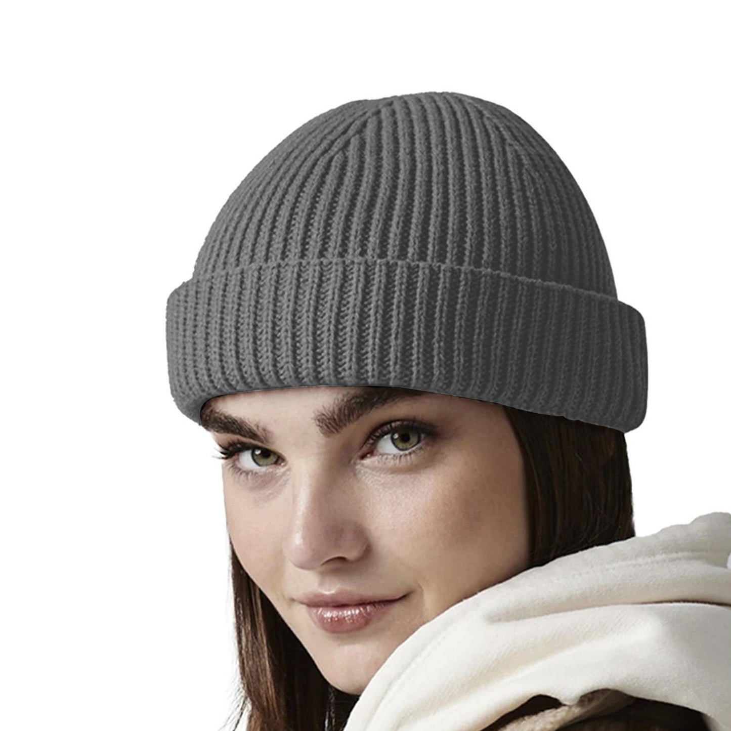 Smoke - Side - Beechfield Unisex Adult Trawler Beanie