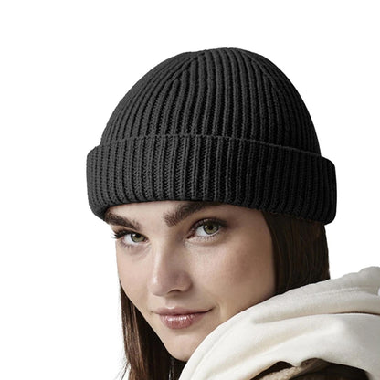 Black - Lifestyle - Beechfield Unisex Adult Trawler Beanie