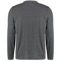 Dark Grey Melange - Back - Kustom Kit Mens Long-Sleeved T-Shirt