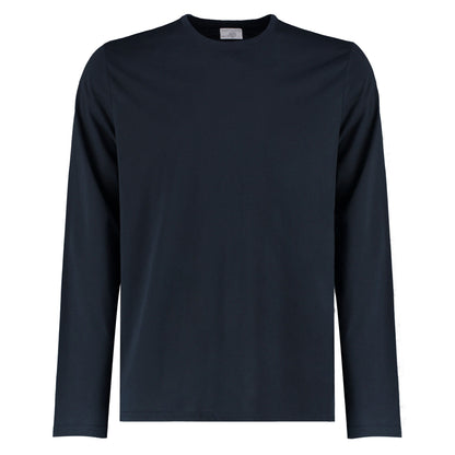 Navy Blue - Front - Kustom Kit Mens Long-Sleeved T-Shirt