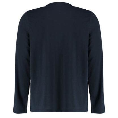 Navy Blue - Back - Kustom Kit Mens Long-Sleeved T-Shirt