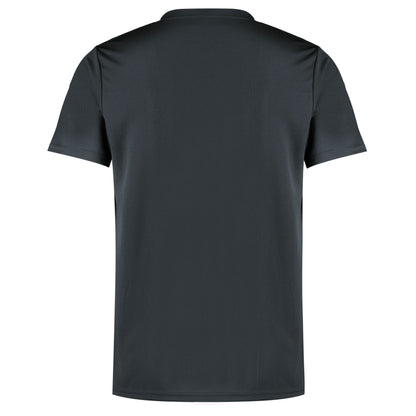Graphite - Back - Kustom Kit Mens Cooltex Plus Moisture Wicking T-Shirt