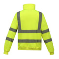 Yellow - Back - Yoko Unisex Adult Hi-Vis Quarter Zip Sweatshirt