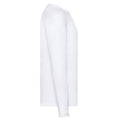 White - Side - Fruit of the Loom Mens Original Long-Sleeved T-Shirt