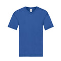 Royal Blue - Front - Fruit of the Loom Mens Original Plain V Neck T-Shirt
