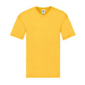 Sunflower - Front - Fruit of the Loom Mens Original Plain V Neck T-Shirt