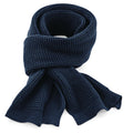 French Navy - Front - Beechfield Unisex Adult Classic Waffle Scarf