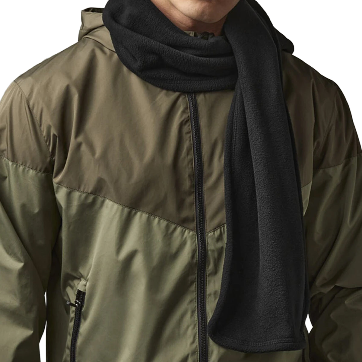 Black - Back - Beechfield Unisex Adult Geneva Suprafleece Scarf
