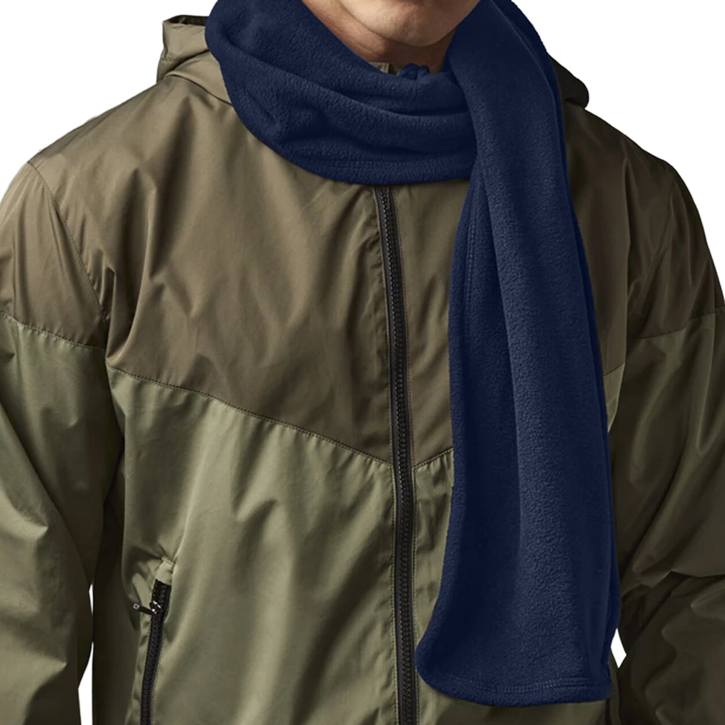 French Navy - Back - Beechfield Unisex Adult Geneva Suprafleece Scarf