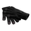 Black - Front - Beechfield Unisex Adult Touch Gloves