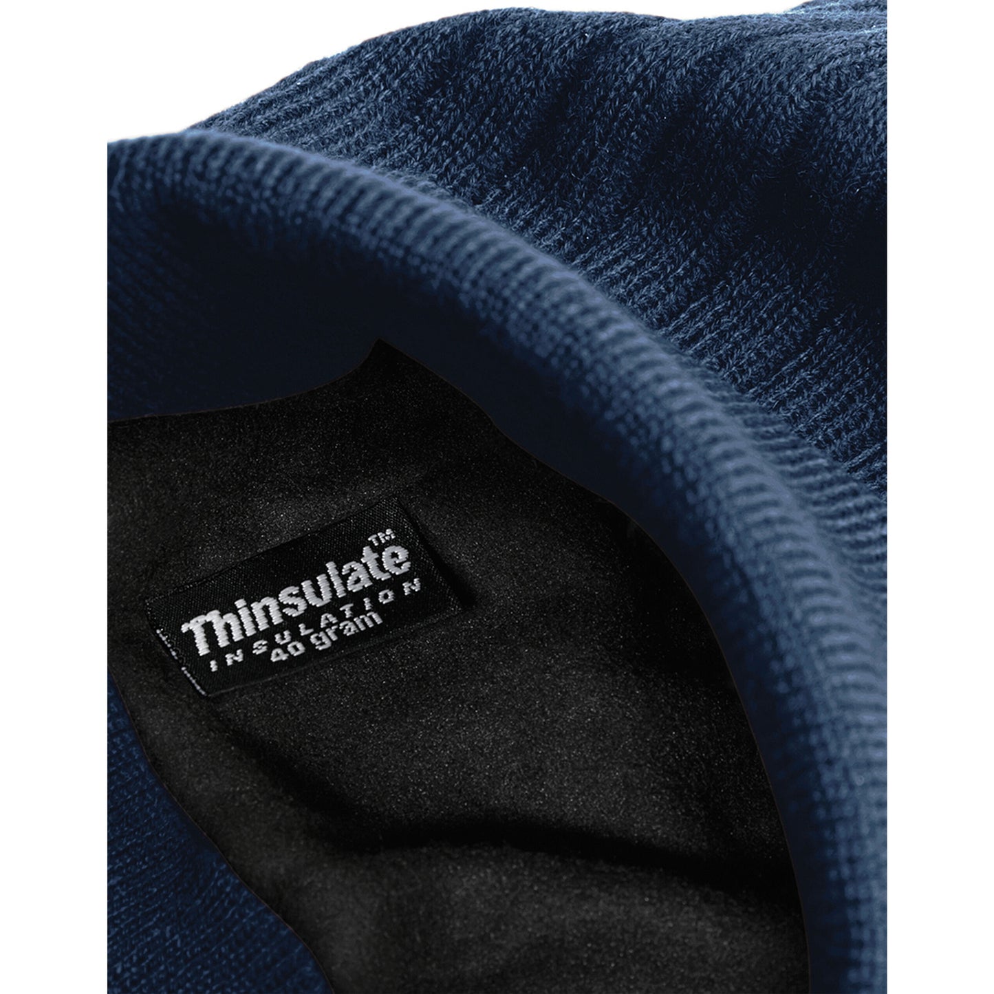 French Navy - Back - Beechfield Unisex Adult Thinsulate Beanie