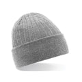 Heather Grey - Front - Beechfield Unisex Adult Thinsulate Beanie