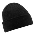 Black - Front - Beechfield Unisex Adult Thinsulate Beanie