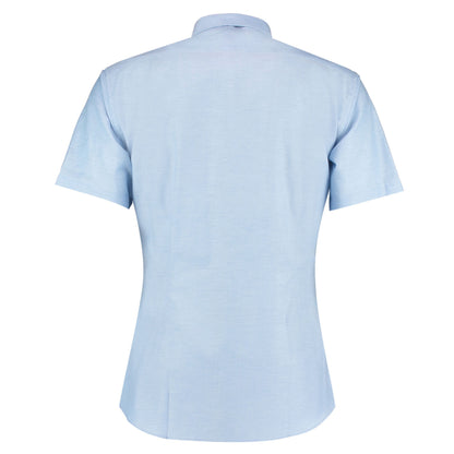 Light Blue - Back - Kustom Kit Mens Slim Short-Sleeved Shirt