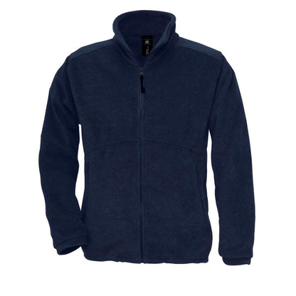 Navy Blue - Front - B&C Unisex Adult Icewalker+ Fleece Jacket