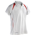 White-Red - Front - Spiro Mens Team Spirit Polo Shirt
