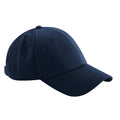 Navy Blue - Front - Beechfield Unisex Adult Air-Mesh 6 Panel Baseball Cap