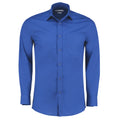 Royal Blue - Front - Kustom Kit Mens Poplin Tailored Long-Sleeved Formal Shirt