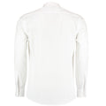 White - Back - Kustom Kit Mens Poplin Tailored Long-Sleeved Formal Shirt