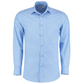 Light Blue - Front - Kustom Kit Mens Poplin Tailored Long-Sleeved Formal Shirt