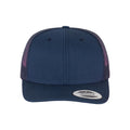 Navy - Front - Flexfit Unisex Adult Retro Trucker Cap