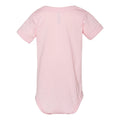 Pink - Back - Bella + Canvas Baby Jersey Short-Sleeved Bodysuit