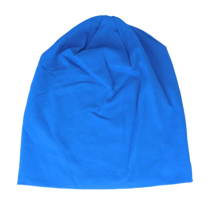 Sapphire Blue - Front - Beechfield Unisex Adult Hemsedal Cotton Slouch Beanie