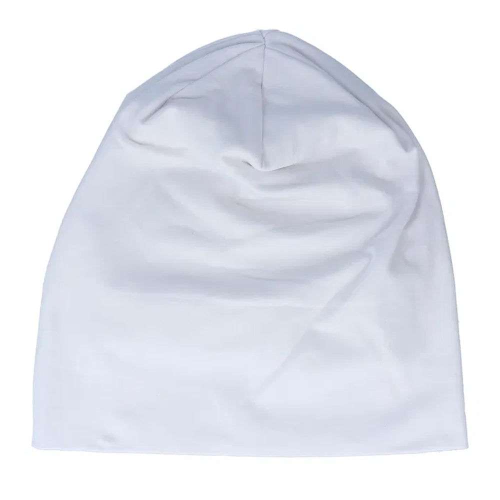 White - Front - Beechfield Unisex Adult Hemsedal Cotton Slouch Beanie