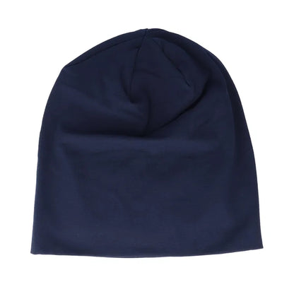 French Navy - Front - Beechfield Unisex Adult Hemsedal Cotton Slouch Beanie