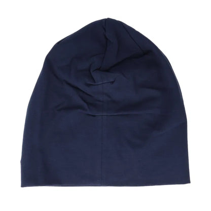 French Navy - Back - Beechfield Unisex Adult Hemsedal Cotton Slouch Beanie