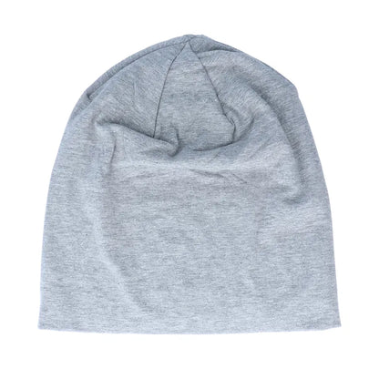 Heather Grey - Front - Beechfield Unisex Adult Hemsedal Cotton Slouch Beanie