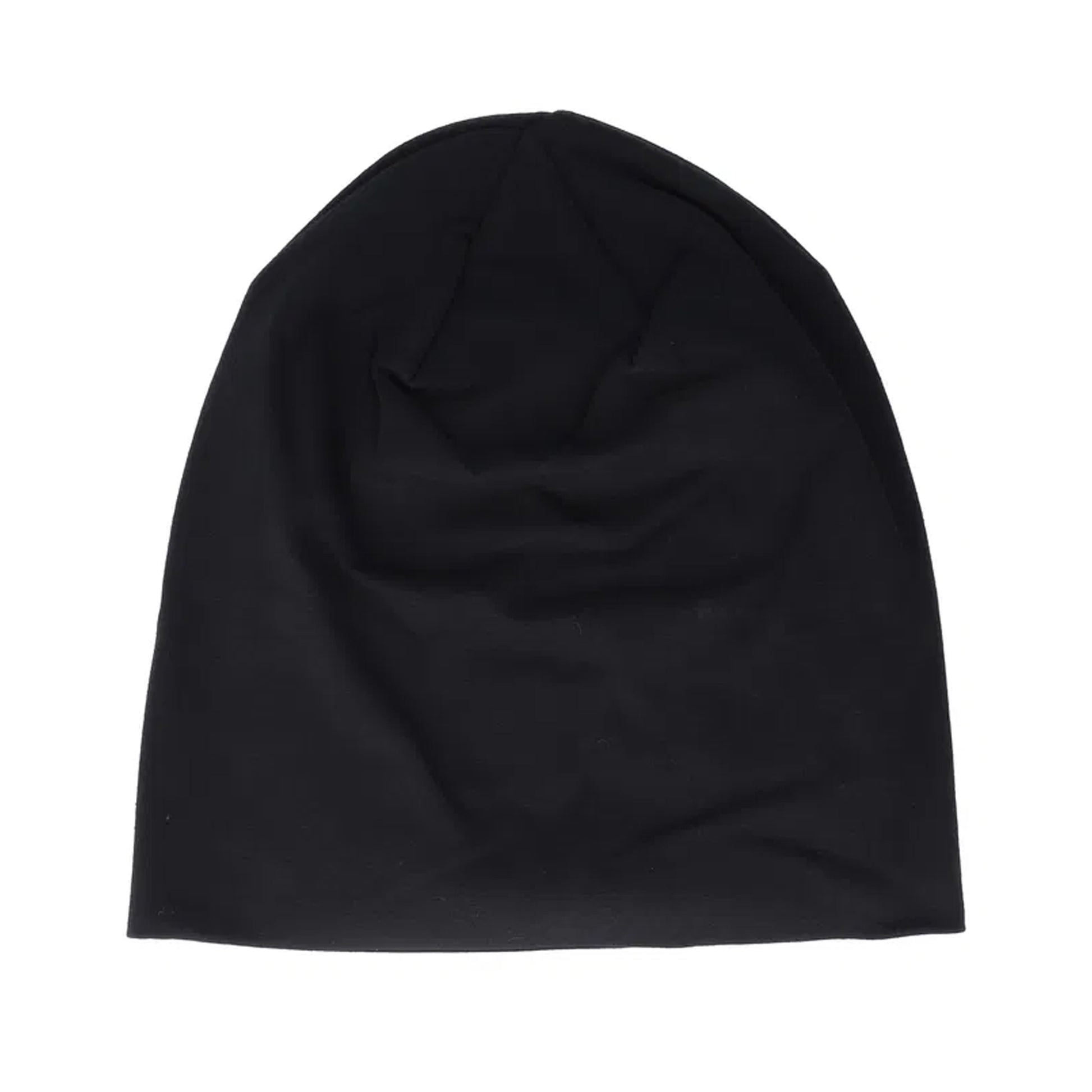 Black - Front - Beechfield Unisex Adult Hemsedal Cotton Slouch Beanie