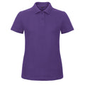 Purple - Front - B&C Womens-Ladies ID.001 Piqué Polo Shirt