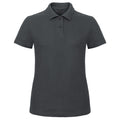 Anthracite - Front - B&C Womens-Ladies ID.001 Piqué Polo Shirt