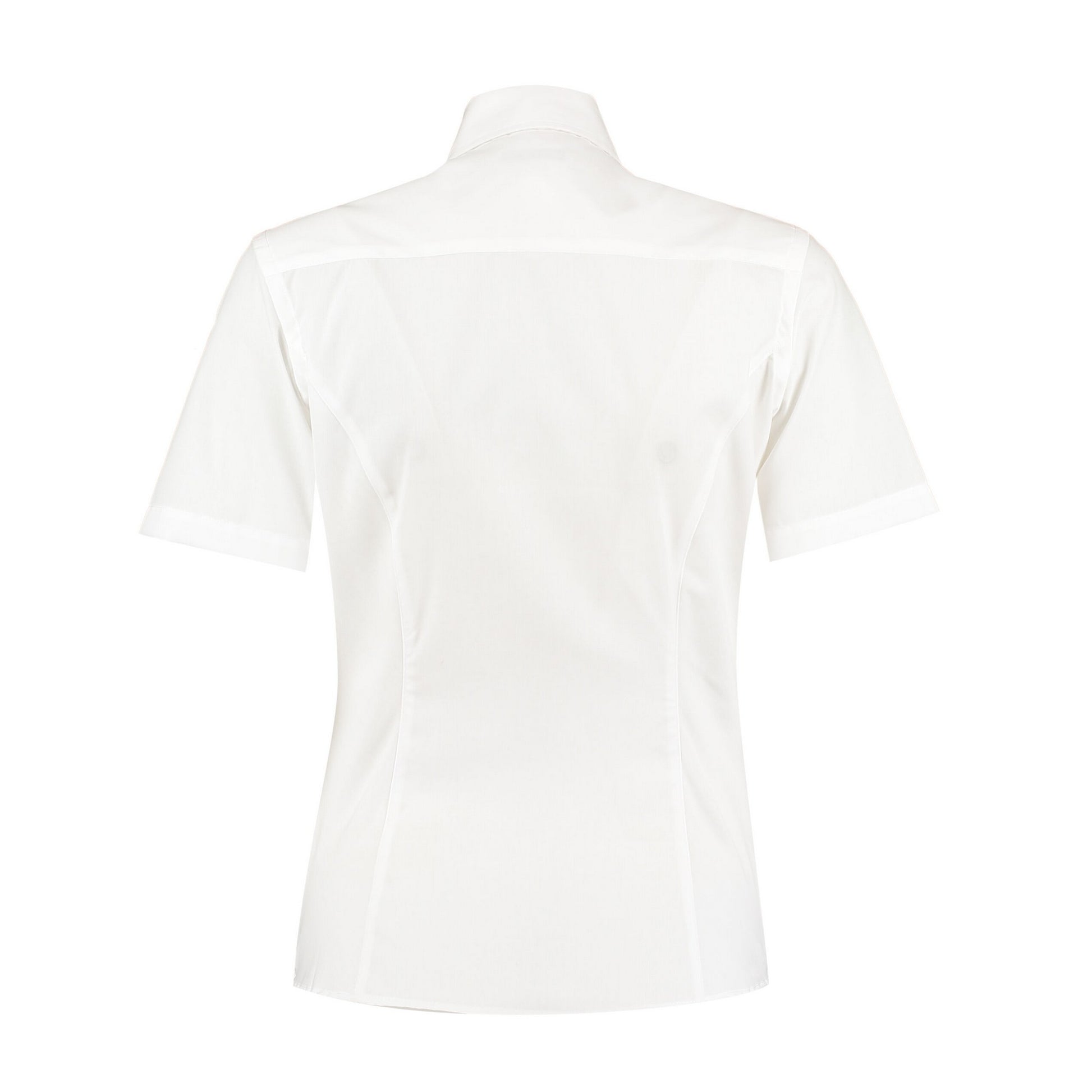White - Back - Kustom Kit Womens-Ladies Tailored Business Shirt