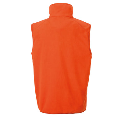 Orange - Back - Result Core Unisex Adult Microfleece Gilet