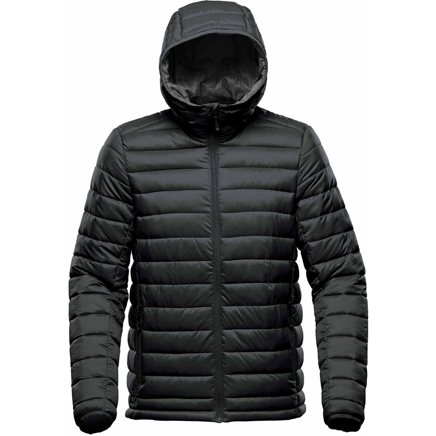 Black-Graphite - Front - Stormtech Mens Stavanger Thermal Padded Jacket