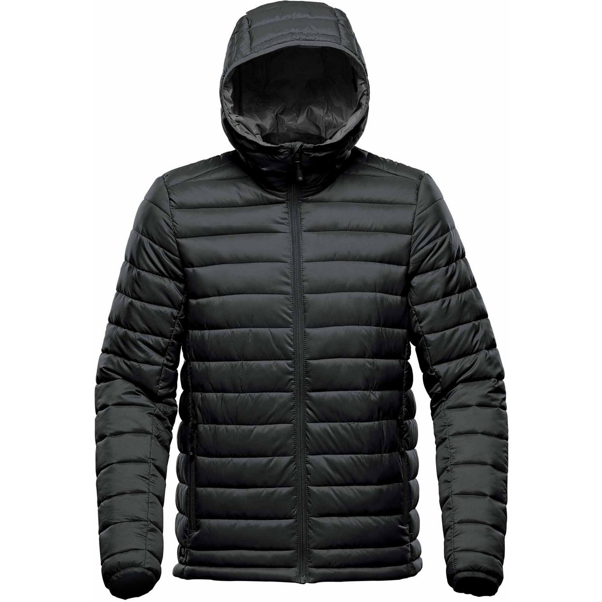 Black-Graphite - Front - Stormtech Mens Stavanger Thermal Padded Jacket