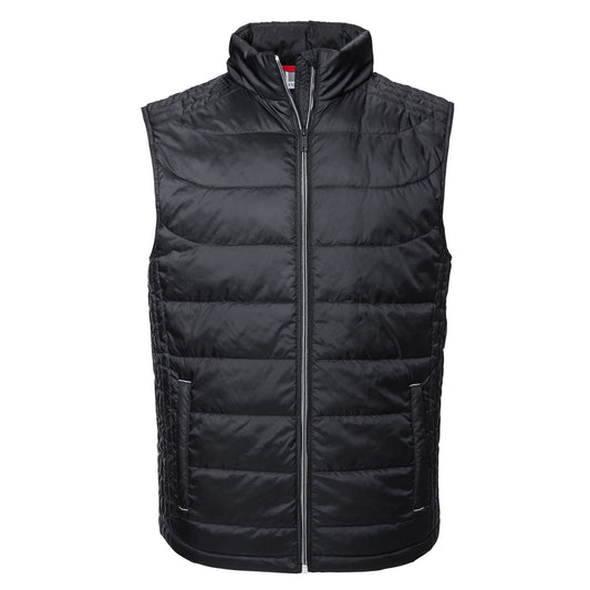 Black - Front - Russell Mens Nano Padded Body Warmer