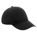 Black - Front - Beechfield Unisex Adult Pro-Style Recycled Cap